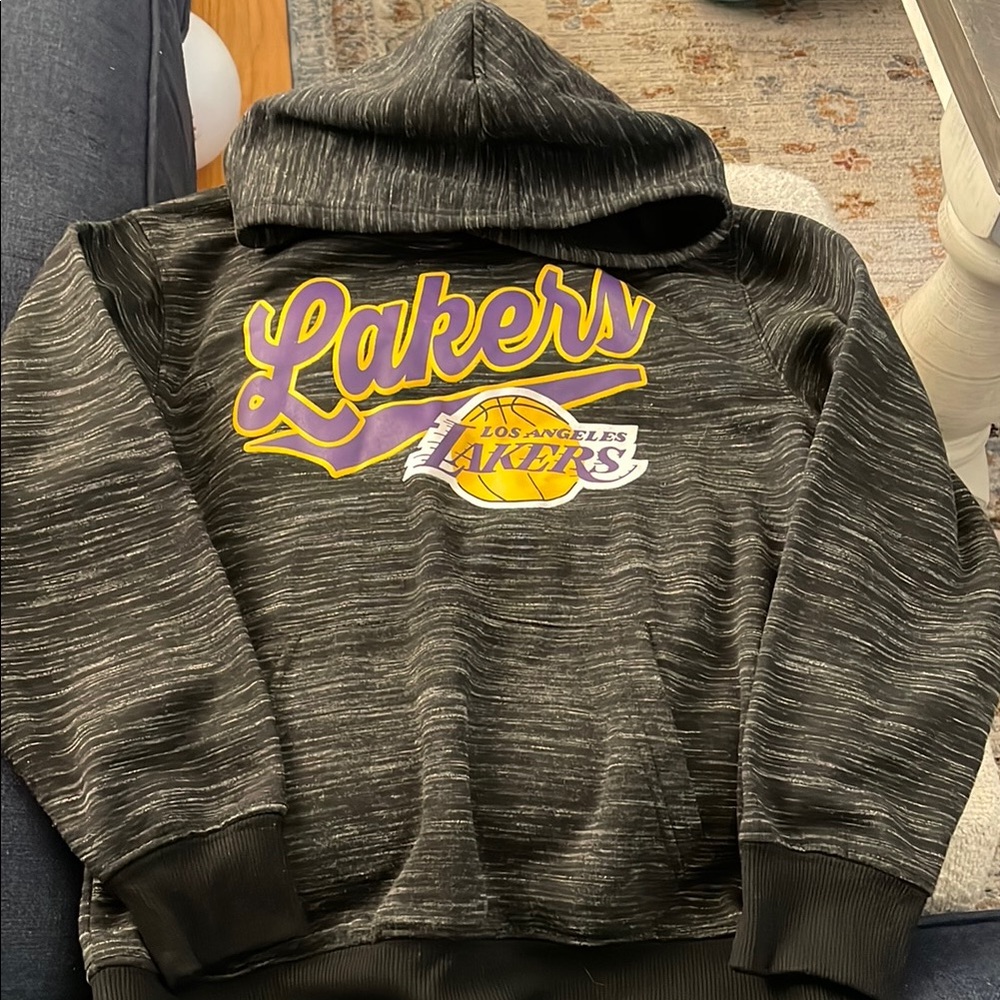 Boys NBA Lakers Black and Purple Kids Hoodie.